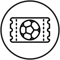 Un icono representando Entradas de partido